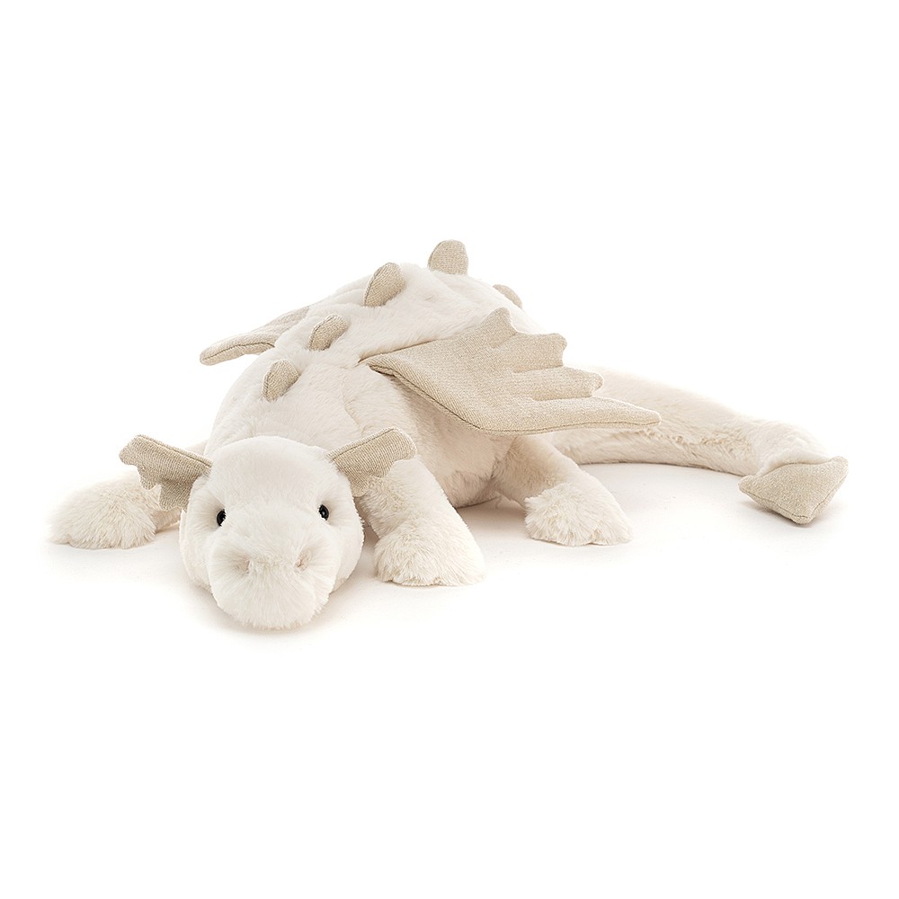 Jellycat Snow Dragon Large - Kuscheltier Schneedrache Jellycat Snow Dragon Large - Kuscheltier Schneedrache
