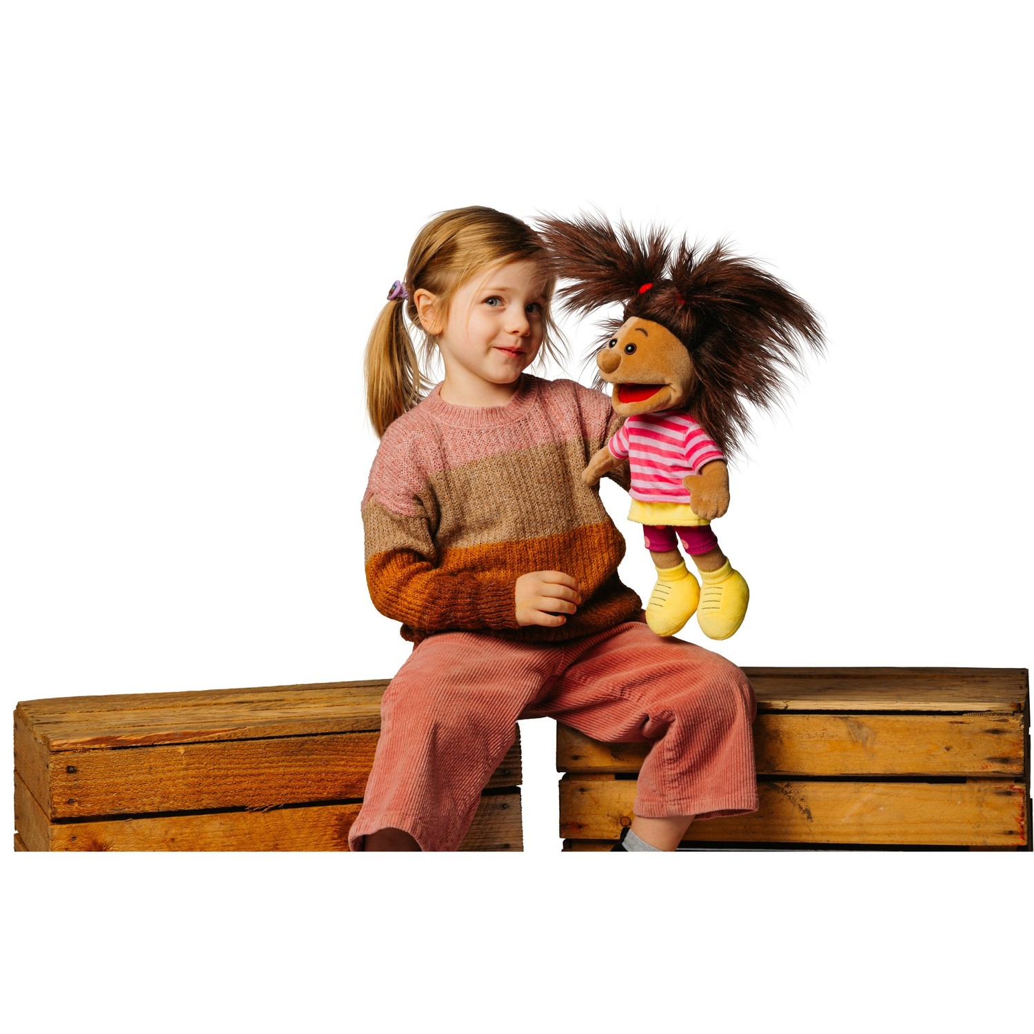 Living Puppets Handpuppe Anita (mini) - im Spiel mit einem Kind