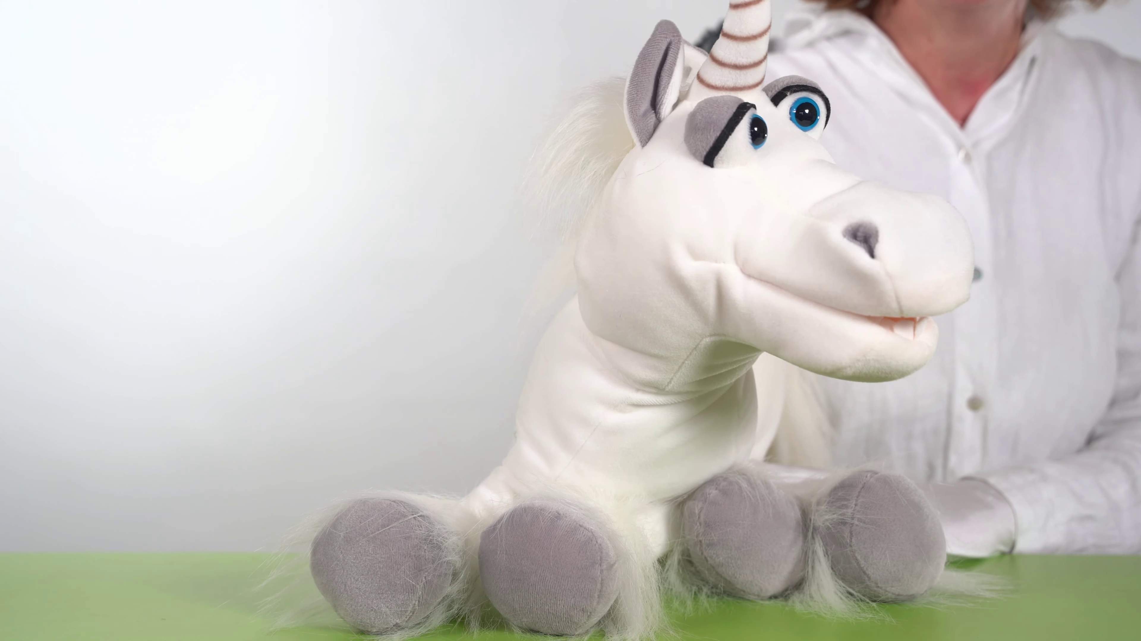Living Puppets Handpuppe Elke das Einhorn Demo