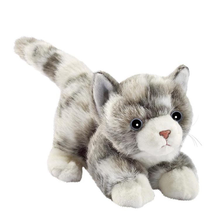 Kitten Soft Toy - Anima Playing Grey Plush