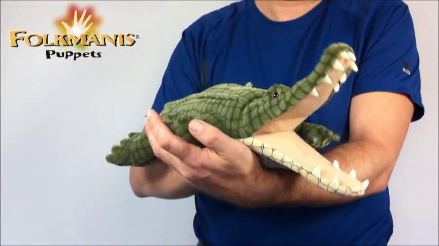 Folkmanis Handpuppe Krokodil Demo 2
