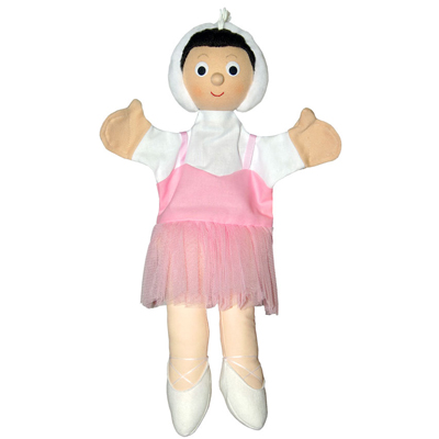 Kasperlepuppe Ballerina rosa klein Handpuppe - munabo
