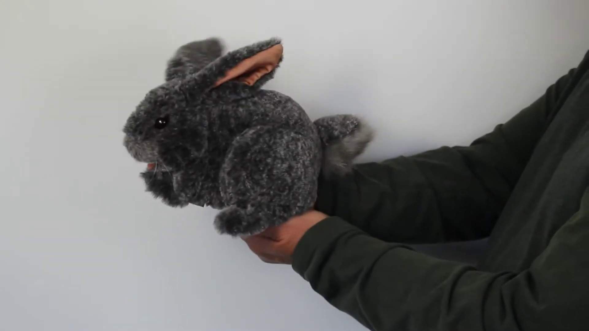 Folkmanis Handpuppe Häschen in grau Demo