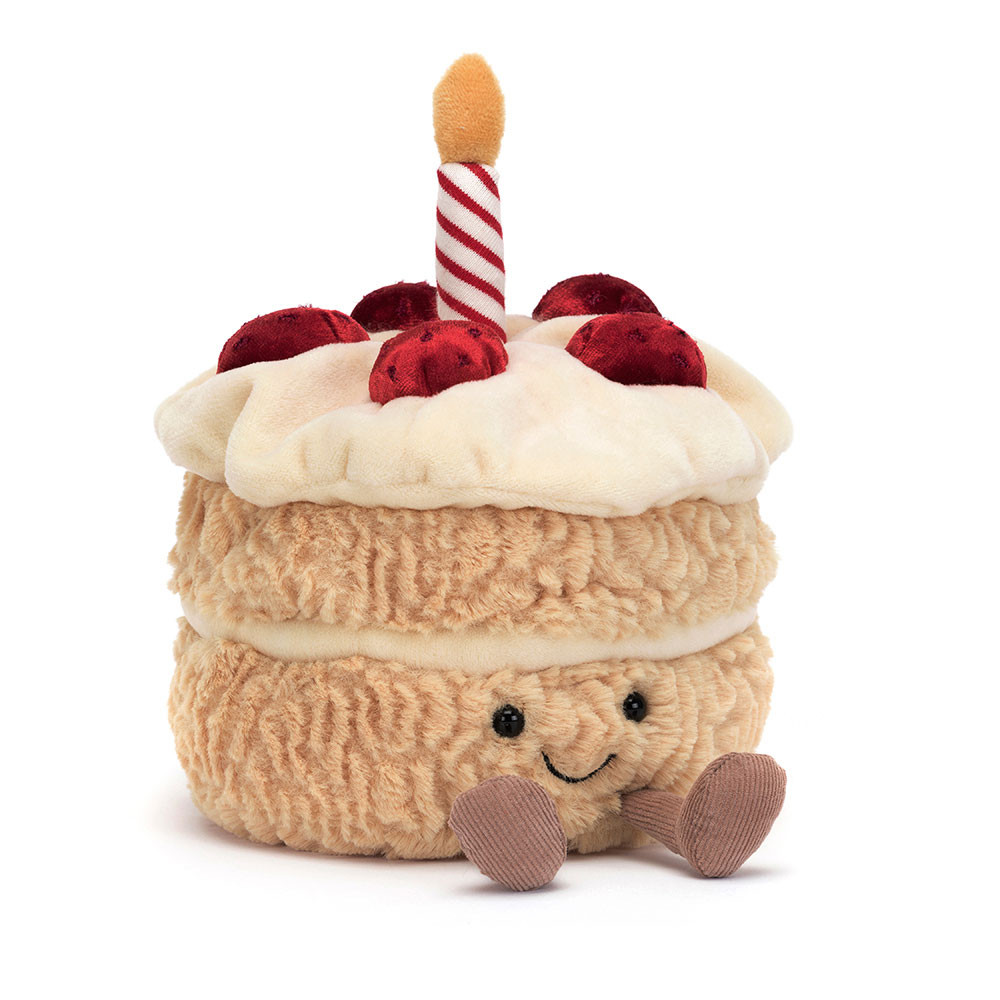 Jellycat Geburtdstagskuchen - Amuseables Birthday Cake (Plüschfigur) Jellycat Amuseables Birthday Cake - Geburtstagskuchen Plüschfigur