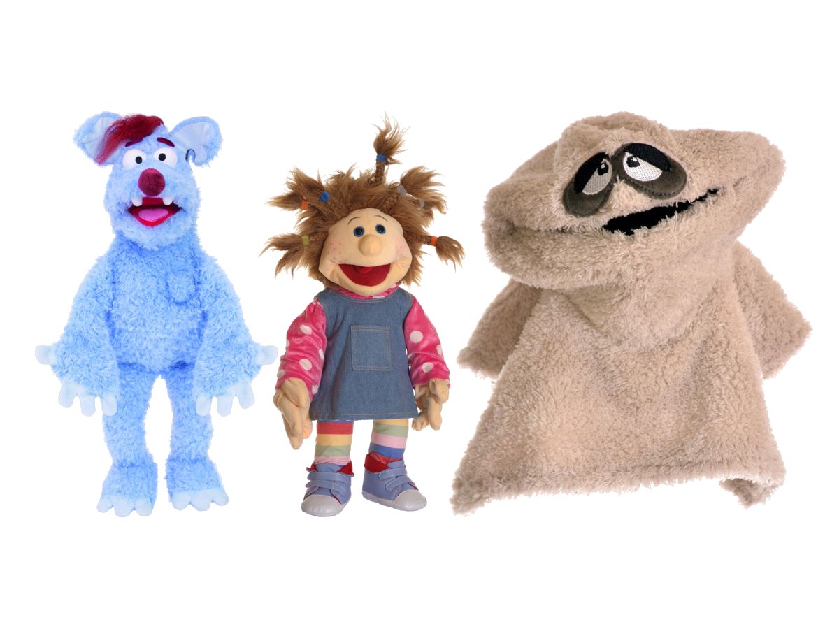 Living Puppets Handpuppen Woozle Goozle, Ilselotte Keksberg und Jammerlappen