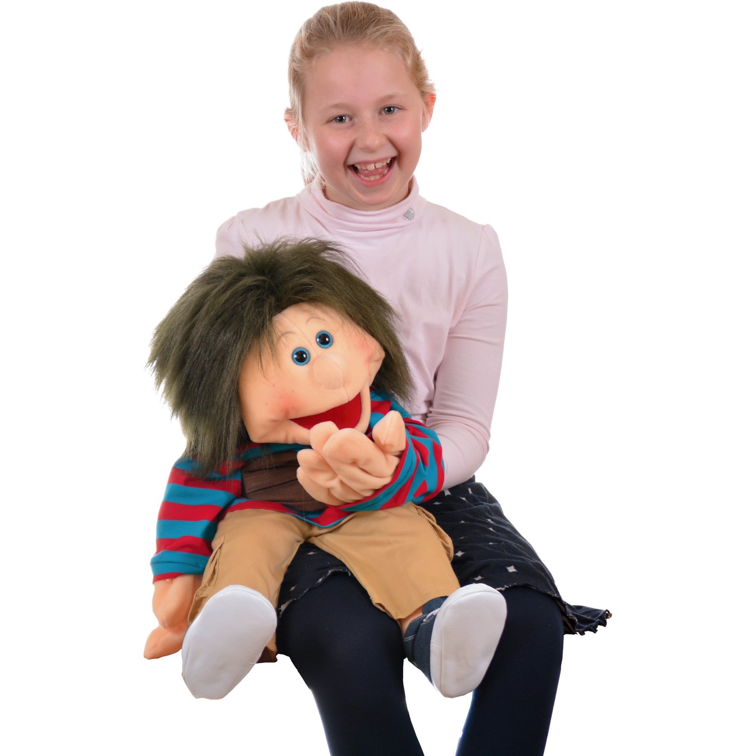 Living Puppets Handpuppe Chrischi - im Spiel mit einem Kind