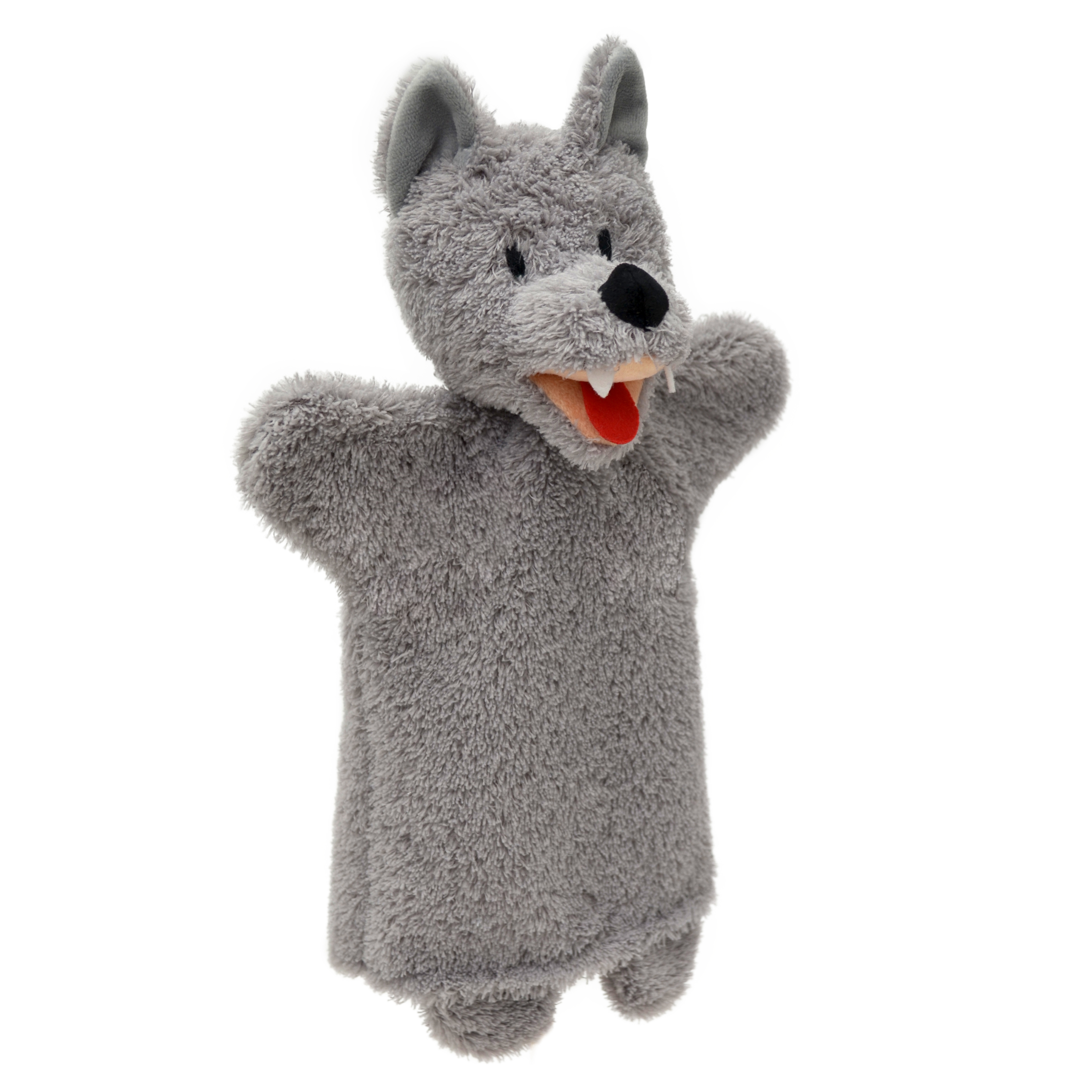 Kasperlepuppe Wolf grau Handpuppe - munabo