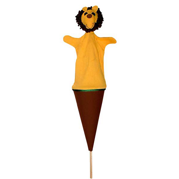 Tütenkasper Löwe Handpuppe - munabo