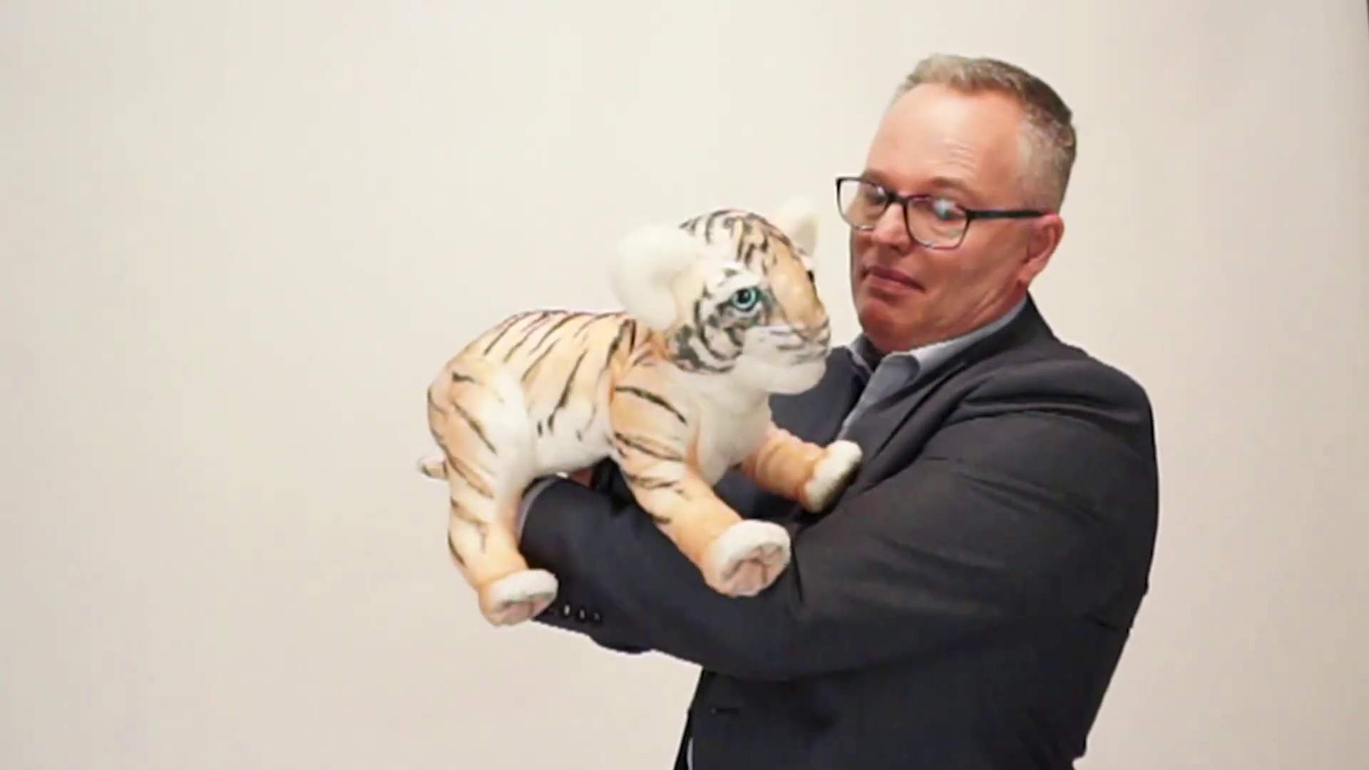 Folkmanis Handpuppe Baby Tiger Demo