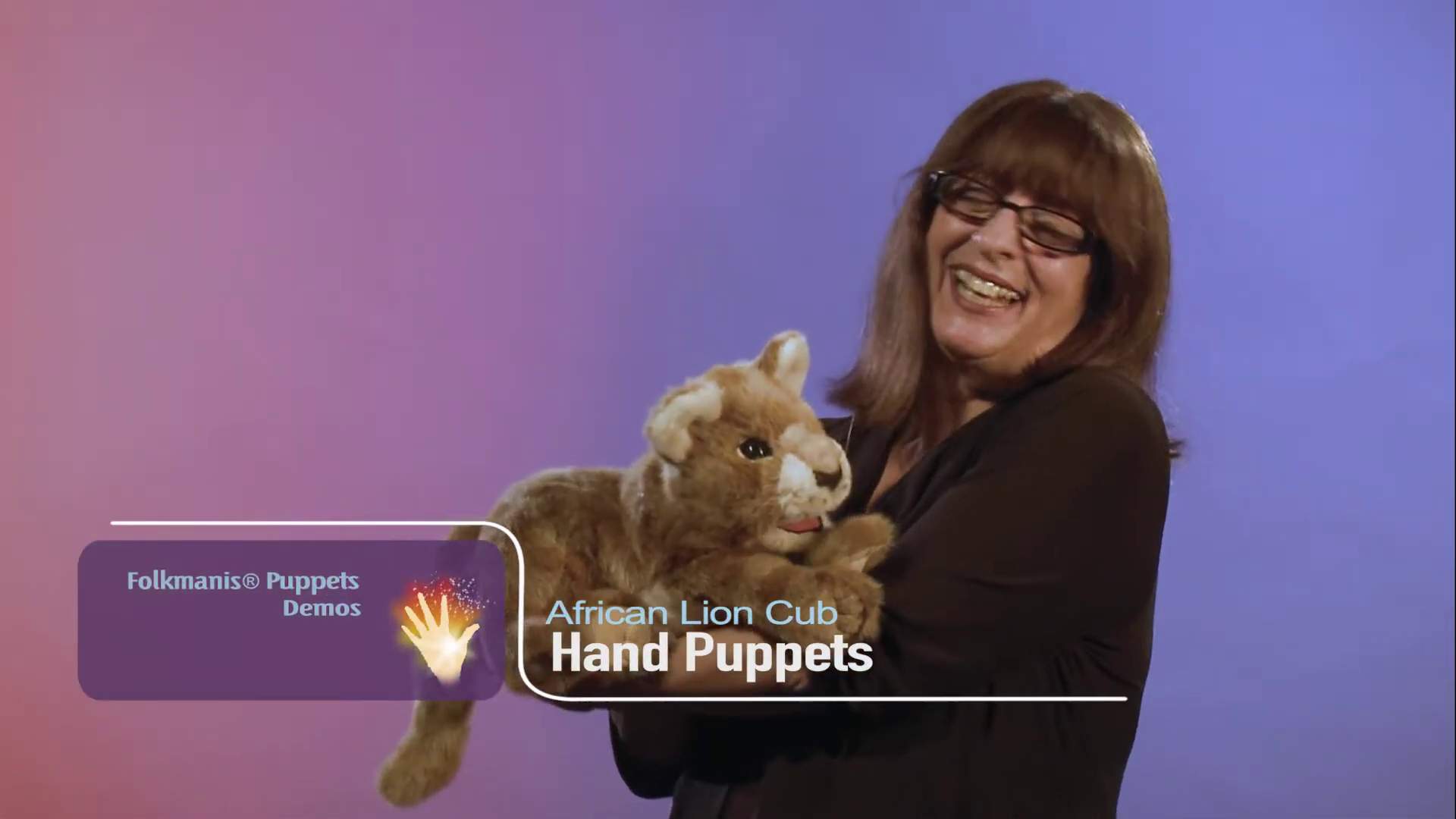 Folkmanis Handpuppe Löwenbaby Demo