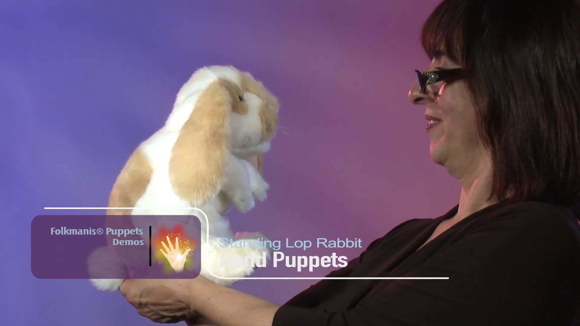 Folkmanis Handpuppe stehender Hängeohrhase Demo