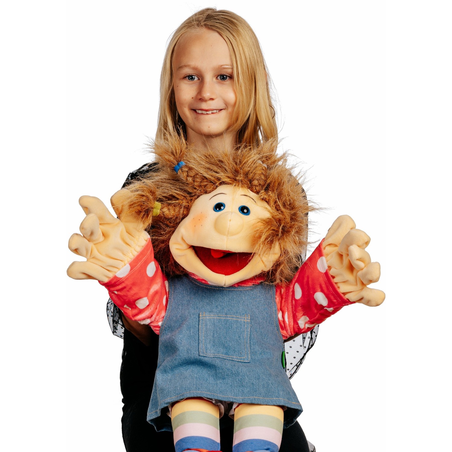 Living Puppets Handpuppe Ilselotte Keksberg - im Spiel mit einem Kind