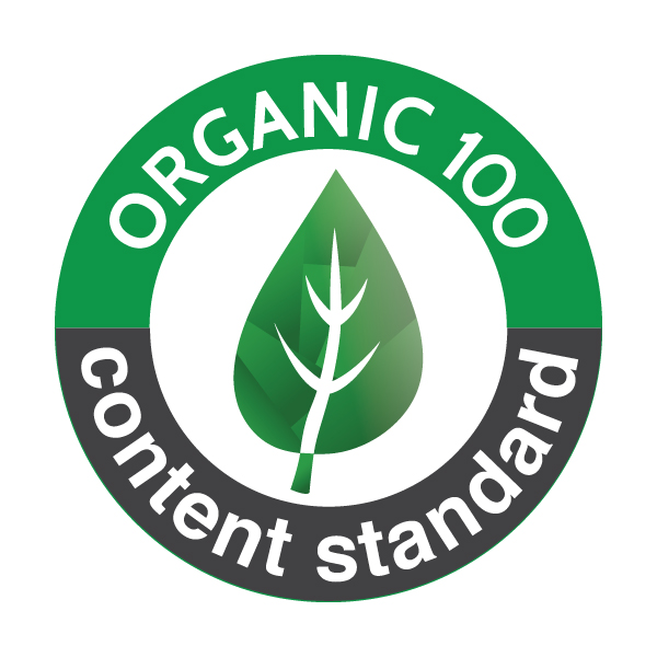 Organic 100 seal: organic cotton standard of the Rubens EcoBuds doll Poppy