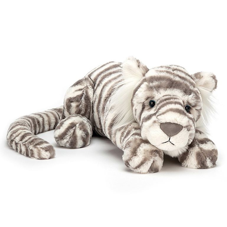 Jellycat Sacha Snow Tiger Little - Kuscheltier Schneetiger Jellycat Sacha Snow Tiger Little - Kuscheltier Schneetiger