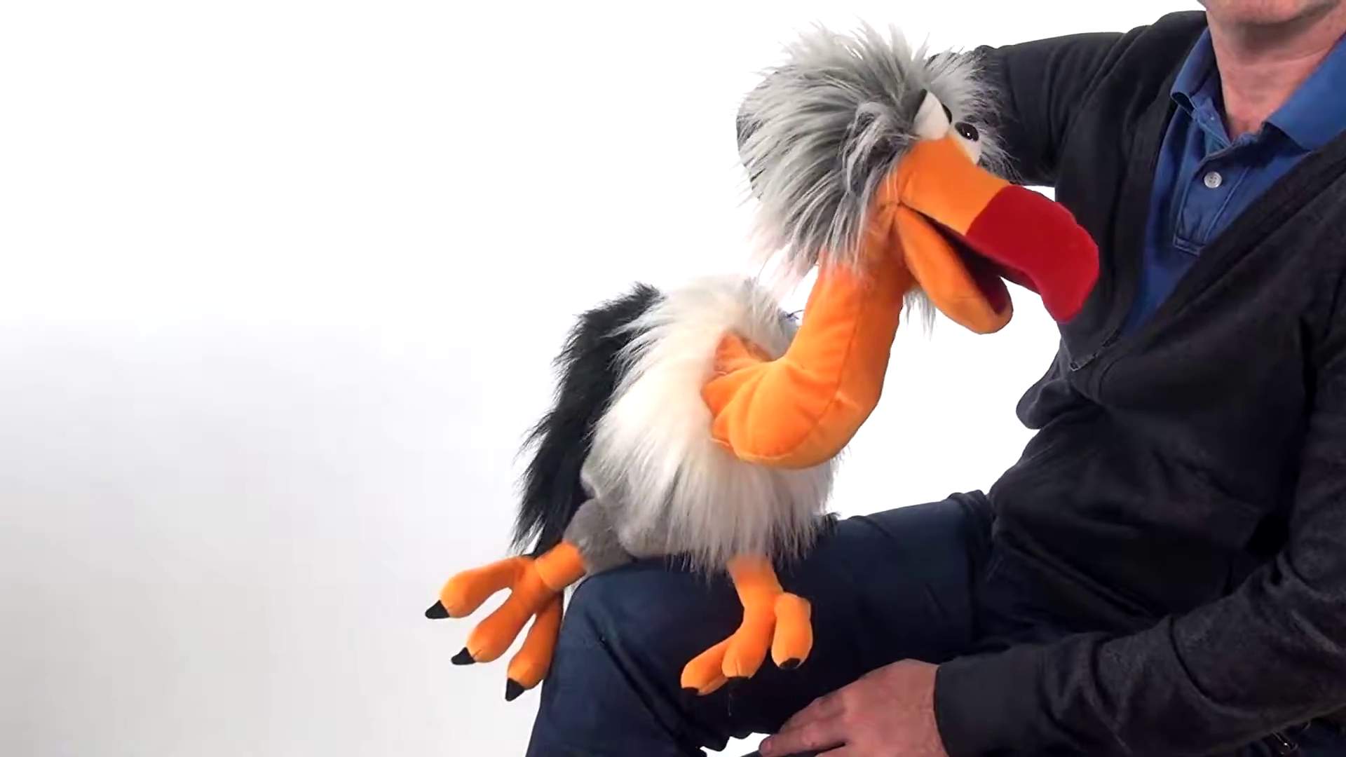 Living Puppets Handpuppe Geier Django Demo 2