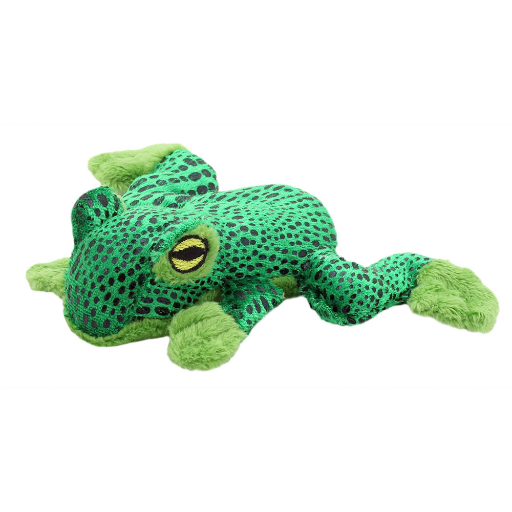 The Puppet Company Fingerpuppe Schwimmender Frosch, grüne liegende Fingerpuppe mit ausgestreckten Beinen