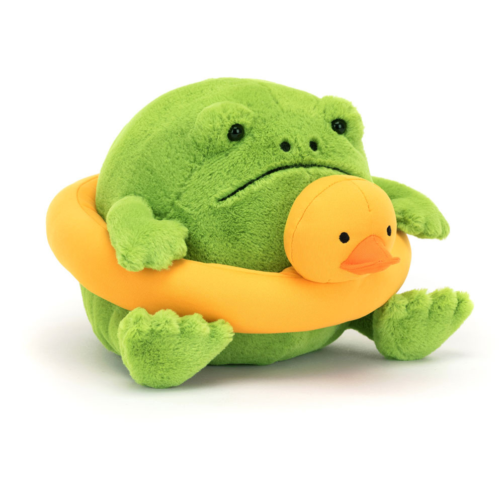 Jellycat Ricky Rain Frog - Frosch mit Schwimmring Plüschtier