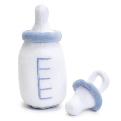 Babyflasche und Nuckel blau für Puppen von Rubens Barn Babyflasche und Nuckel blau für Puppen von Rubens Barn