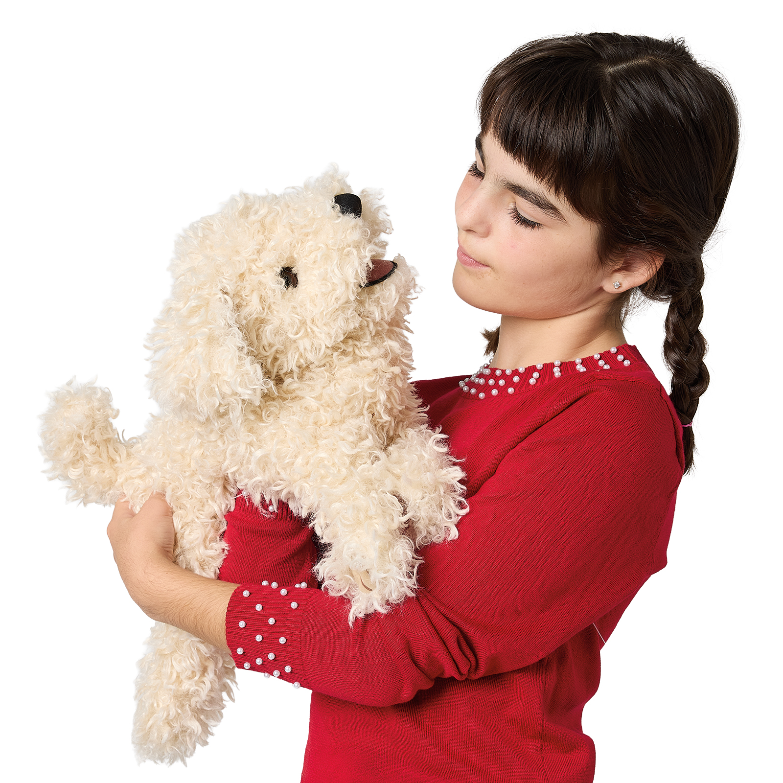 Folkmanis Handpuppe Pudelwelpe, weiß - Produktbild 7