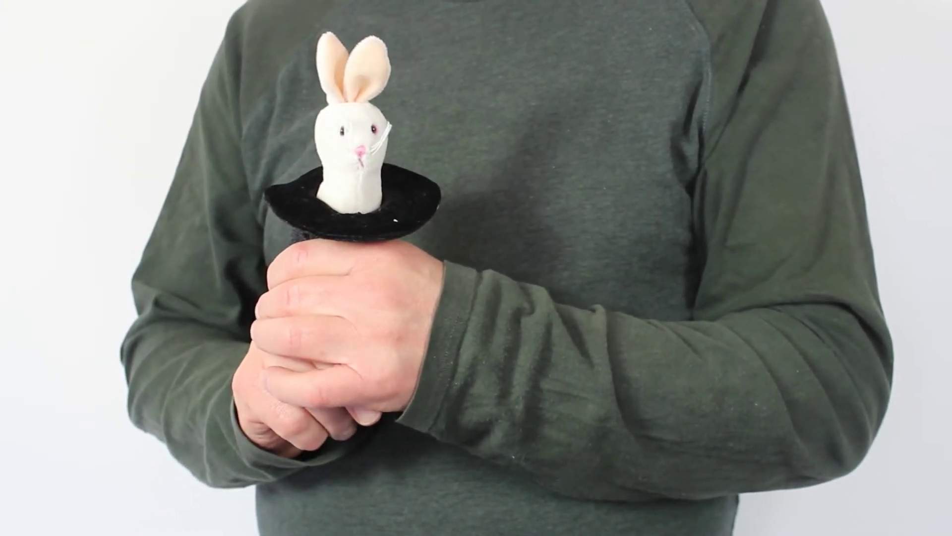 Folkmanis Fingerpuppe mini Kaninchen im Zylinder Demo