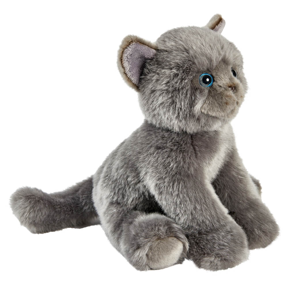 Chartreux Cat Soft Toy - Anima Grey Sitting Plush - Produktbild 2