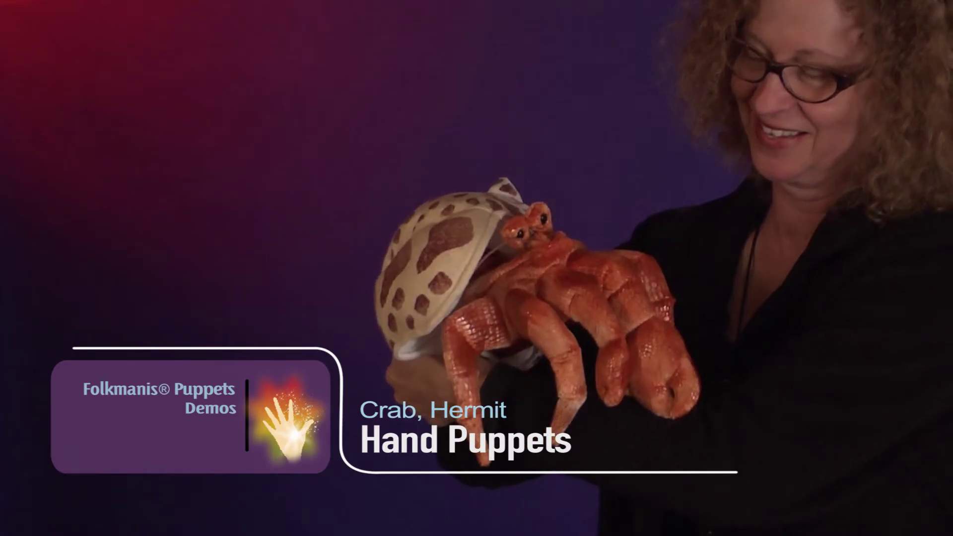 Folkmanis Handpuppe Einsiedlerkrebs Demo