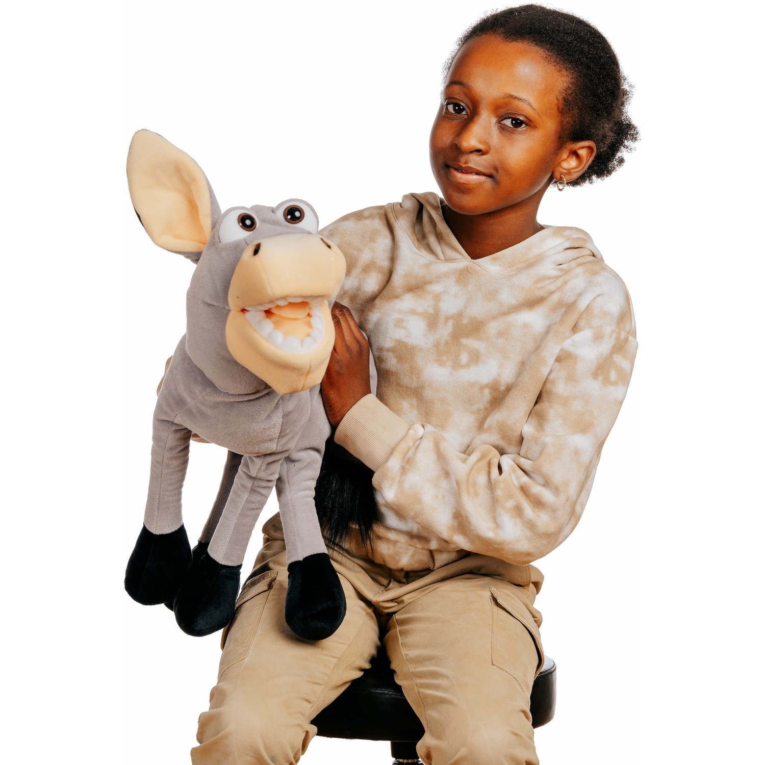 Living Puppets Handpuppe Fridulin der Esel - im Spiel mit einem Kind