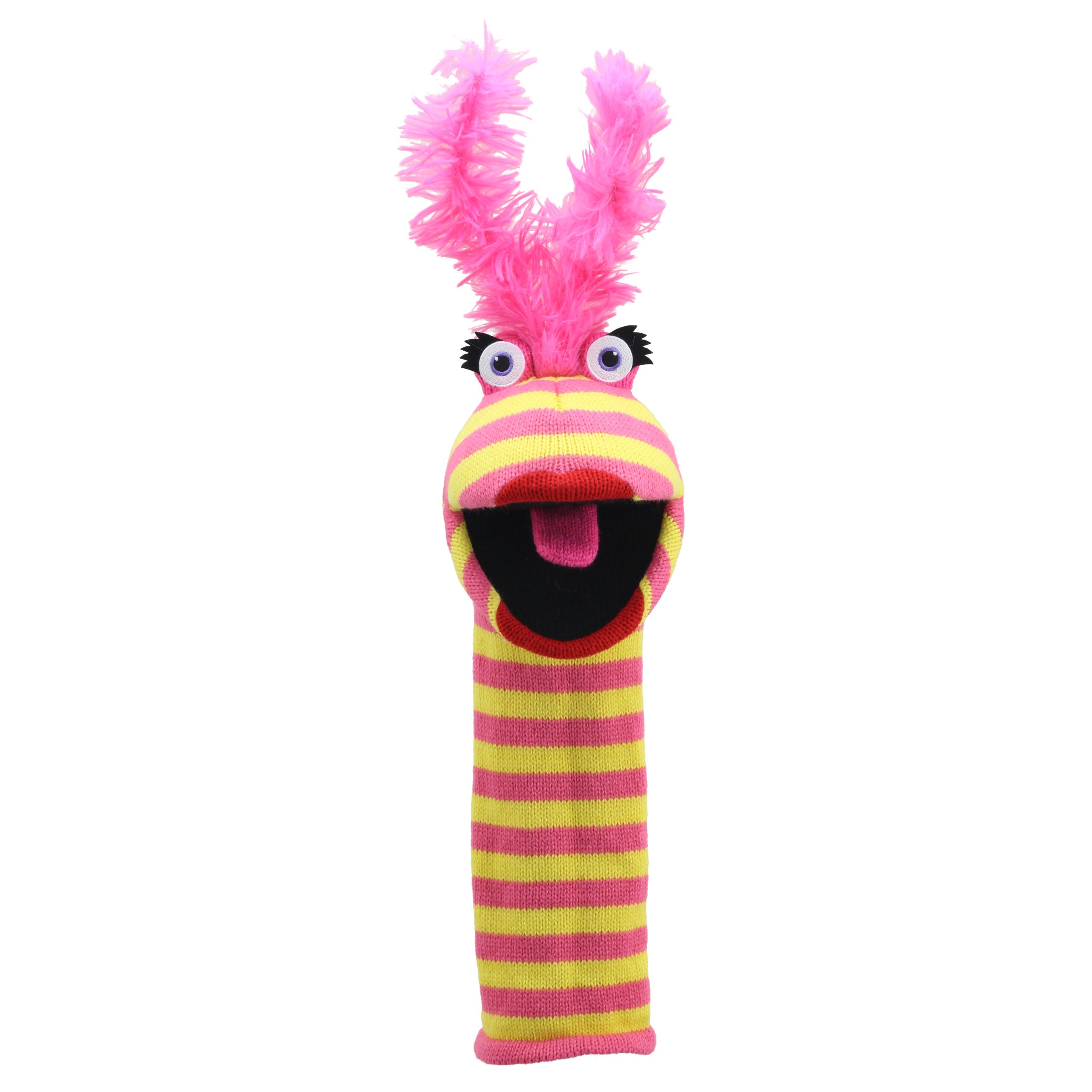 Monster Sockenhandpuppe Lipstick - mit Geräusch - Puppet Company Monster Sockenhandpuppe Lipstick - mit Geräusch - Puppet Company