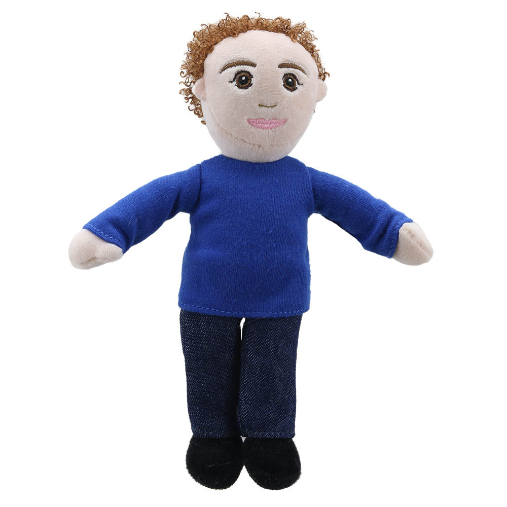 Fingerpuppe Papa (blaues Oberteil) - Puppet Company Fingerpuppe Papa (blaues Oberteil) - Puppet Company