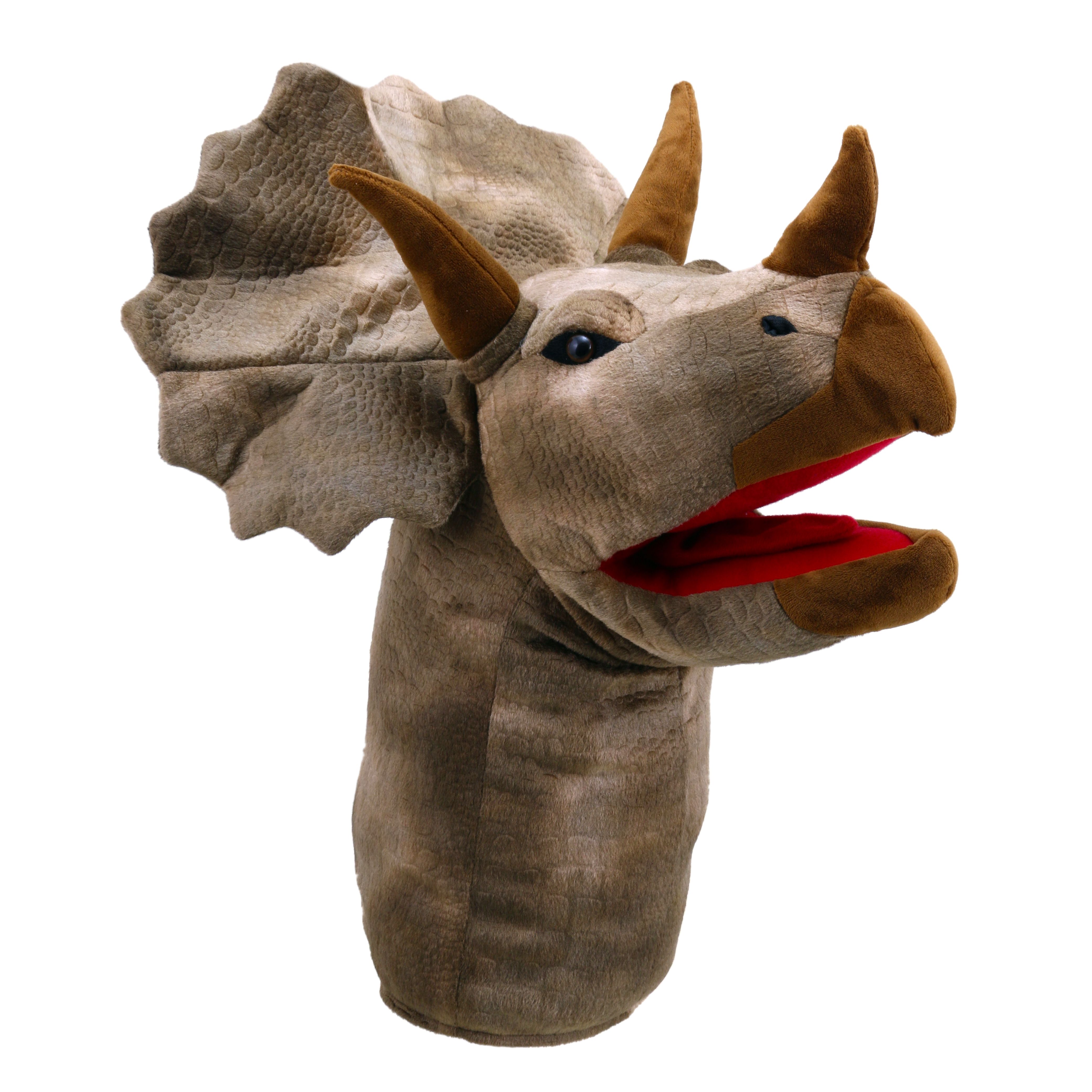 Handpuppe großer Dinosaurier Kopf - Triceratops - Puppet Company Handpuppe großer Dinosaurier Kopf - Triceratops - Puppet Company