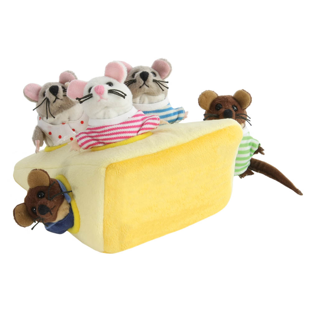 Familie Maus im Käsestück - Fingerpuppen Set - Puppet Company Familie Maus im Käsestück - Fingerpuppen Set - Puppet Company
