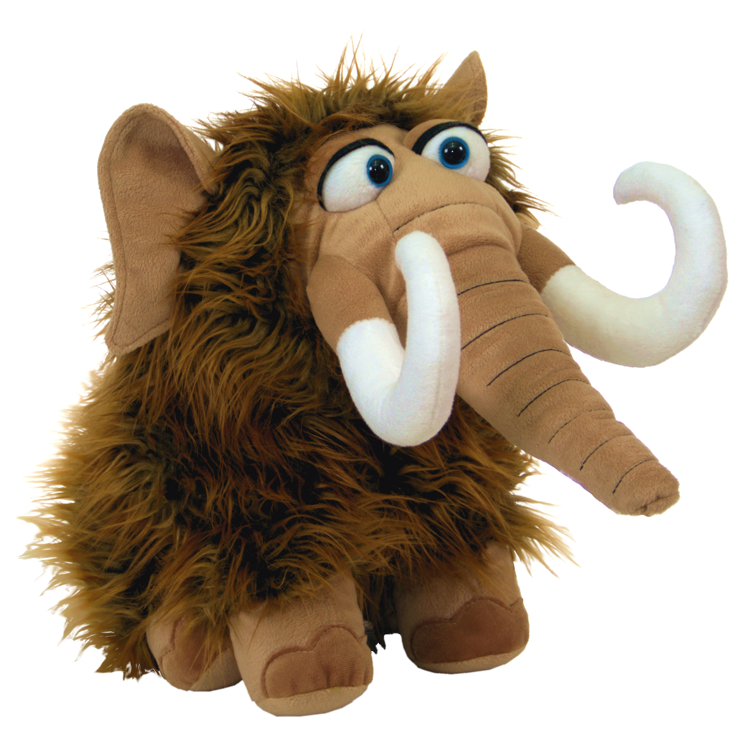 Living Puppets Handpuppe Fletcher Mammut mit zotteligem braunem Fell und weißen Stoßzähnen