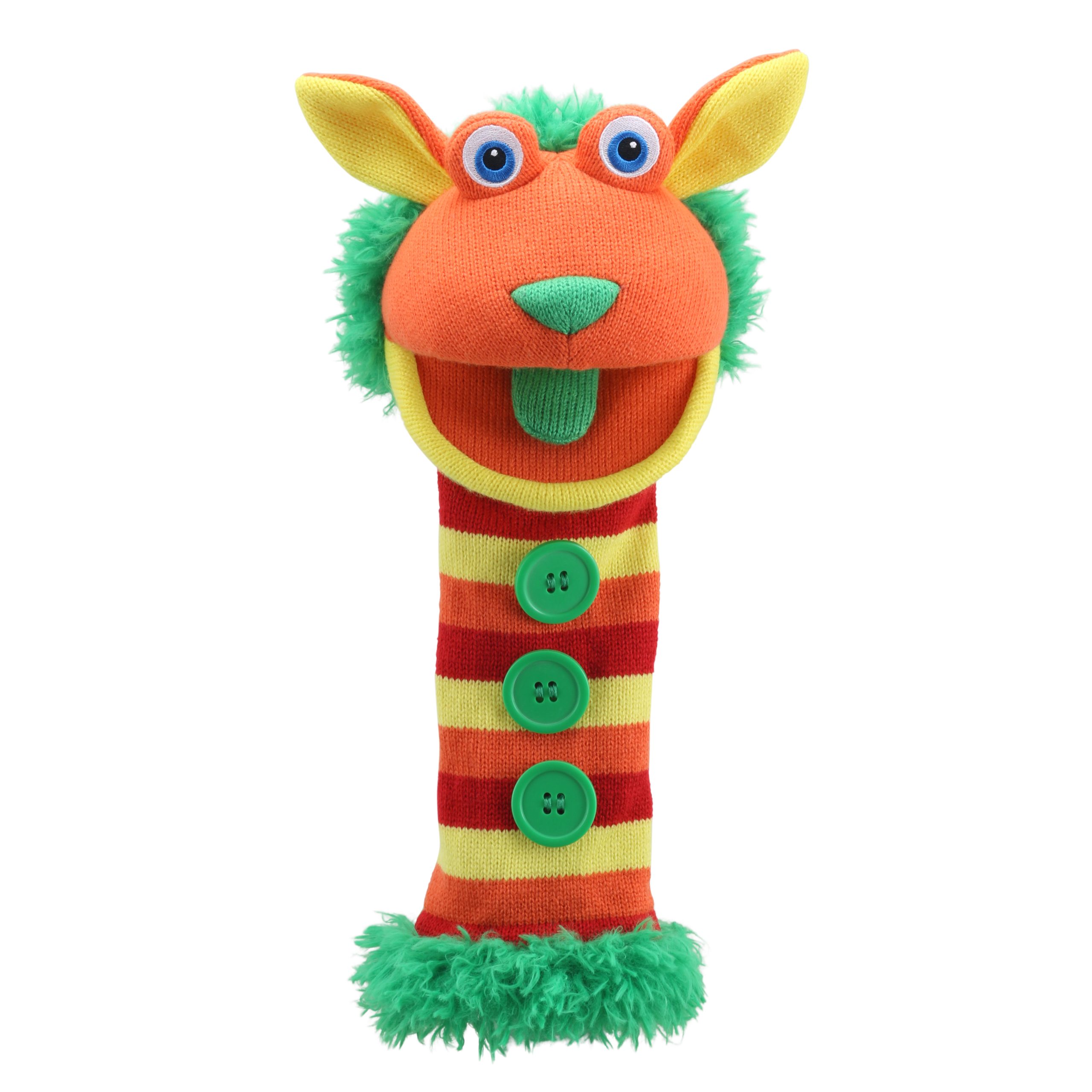 Monster-Sockenhandpuppe Buttons - mit Geräusch - Puppet Company Monster-Sockenhandpuppe Buttons - mit Geräusch - Puppet Company