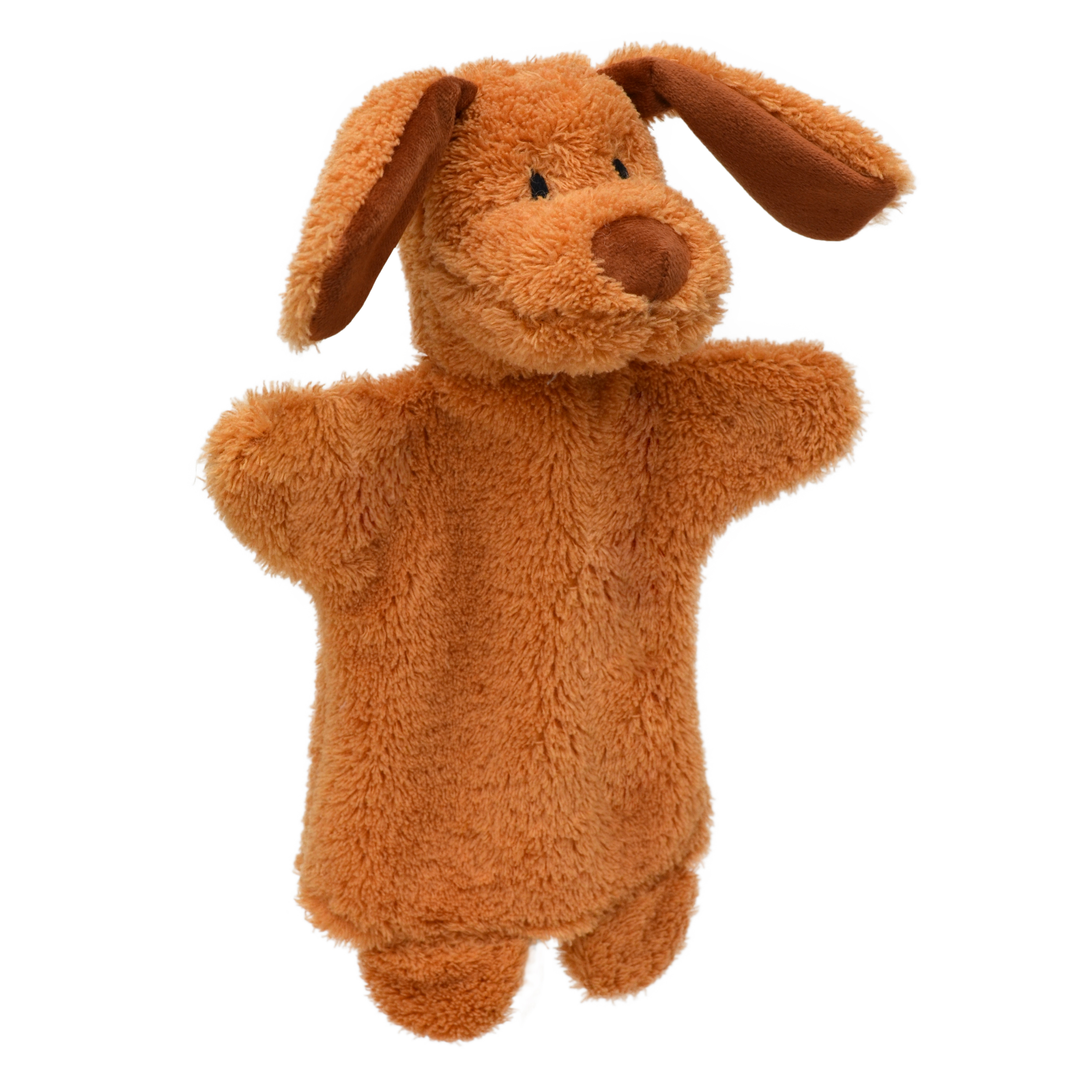 Punch and Judy puppet dog by munabo with light brown fluffy fur and big floppy ears