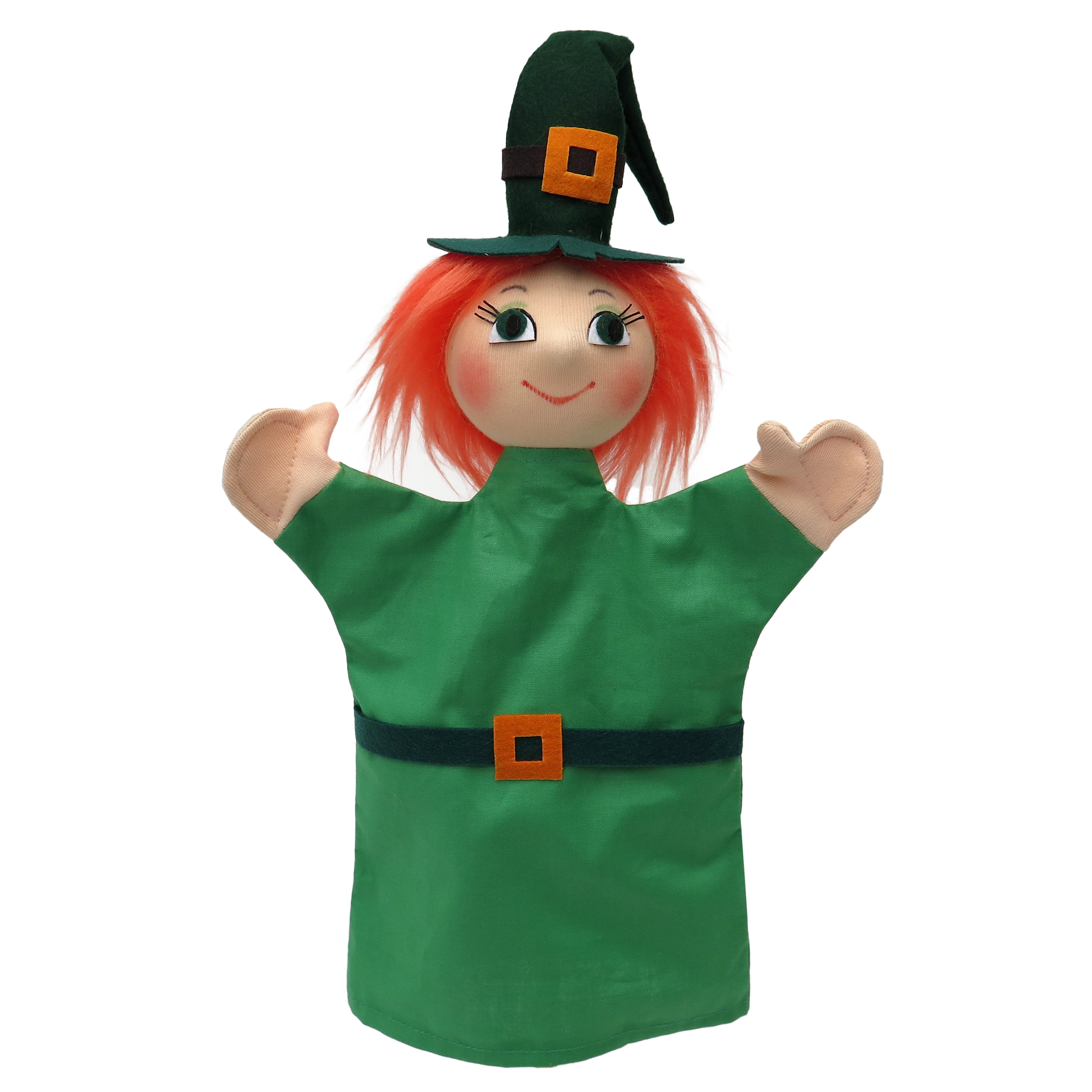 Kasperlepuppe Hexe grün Handpuppe - munabo