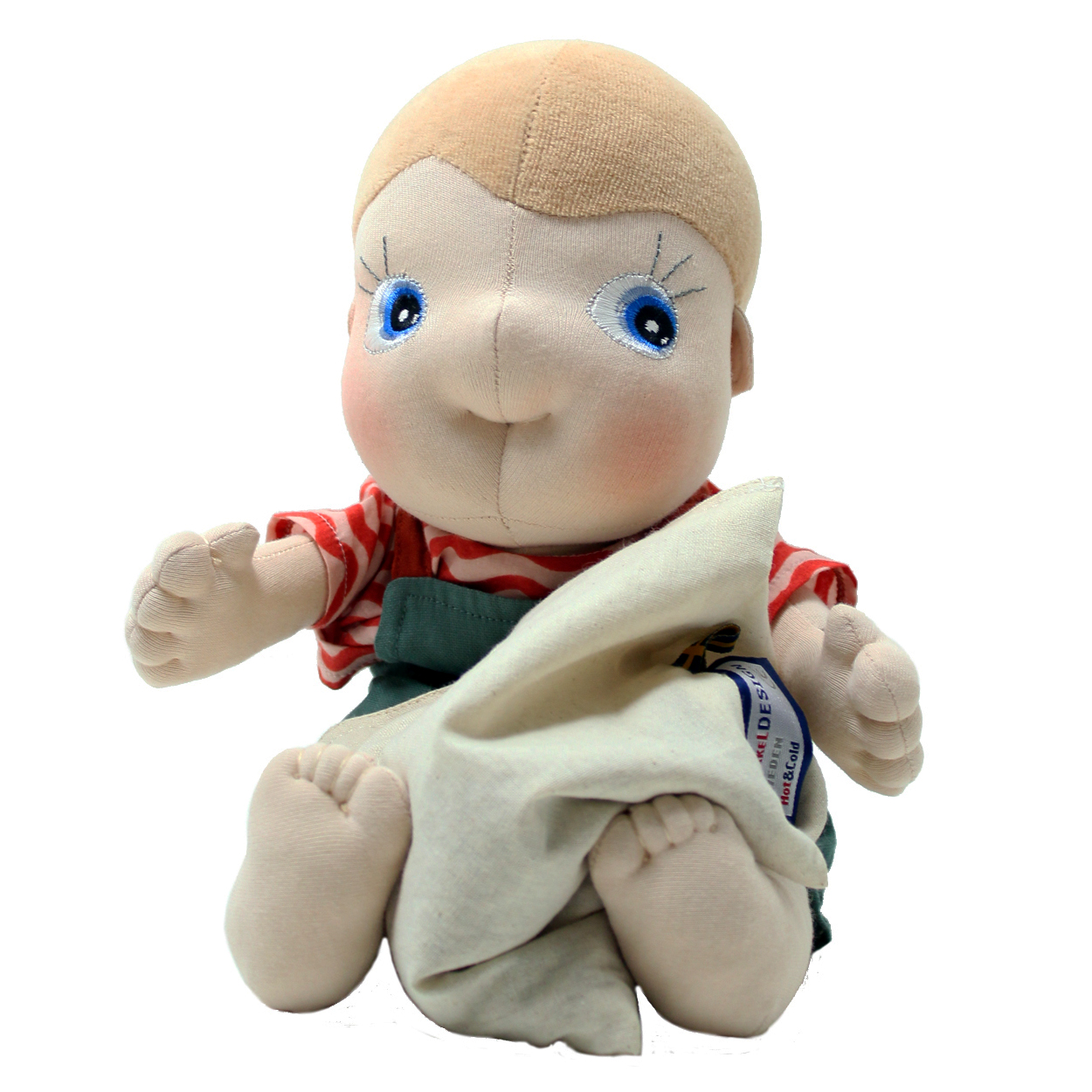 Rubens Tummies doll Celsius with the removable wheat pouch warming cushion