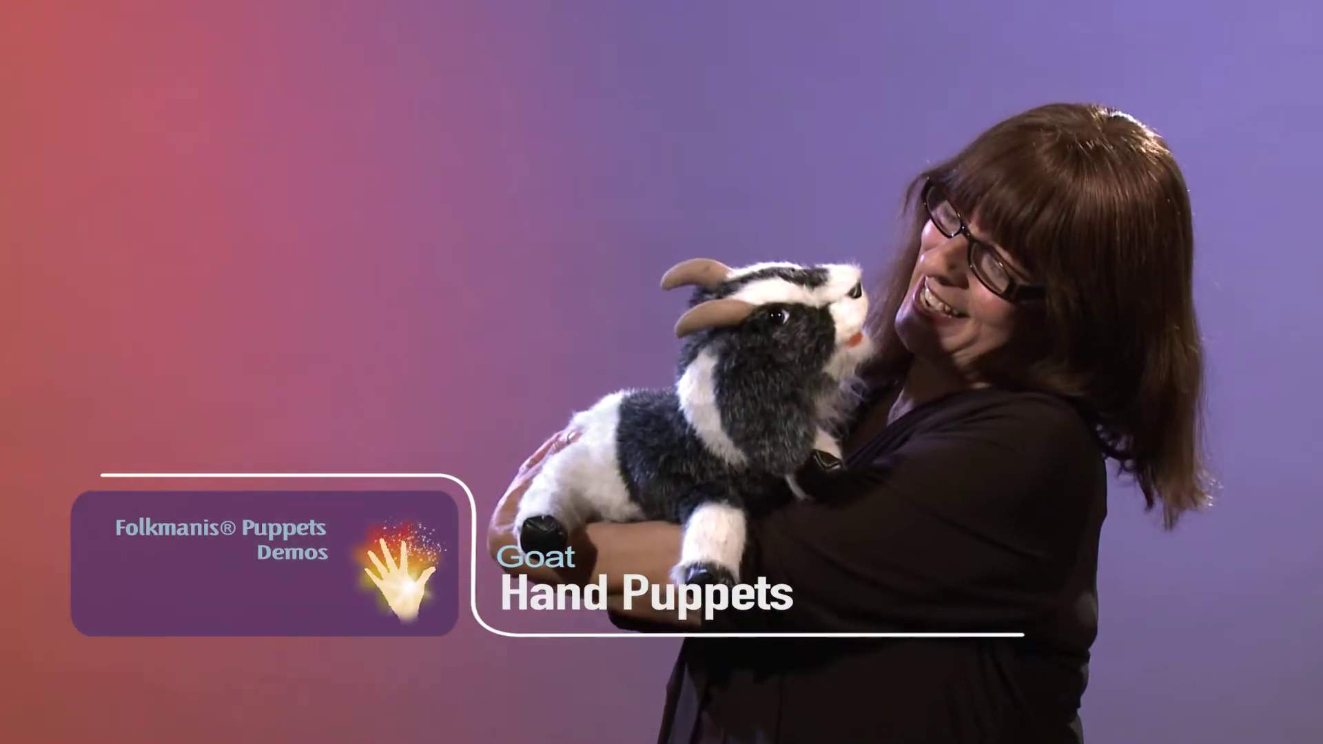 Folkmanis Handpuppe Ziege Demo
