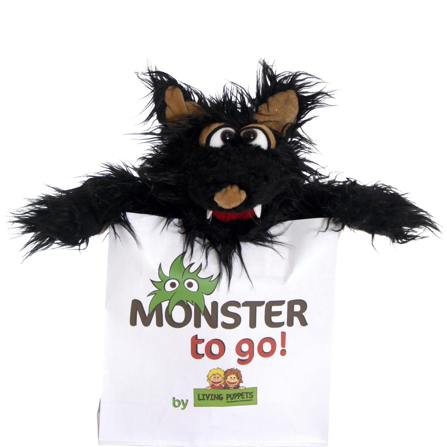 Living Puppets Handpuppe Muffi Hapsweg (Wolf Monster) - Monster to go! - weitere Ansicht