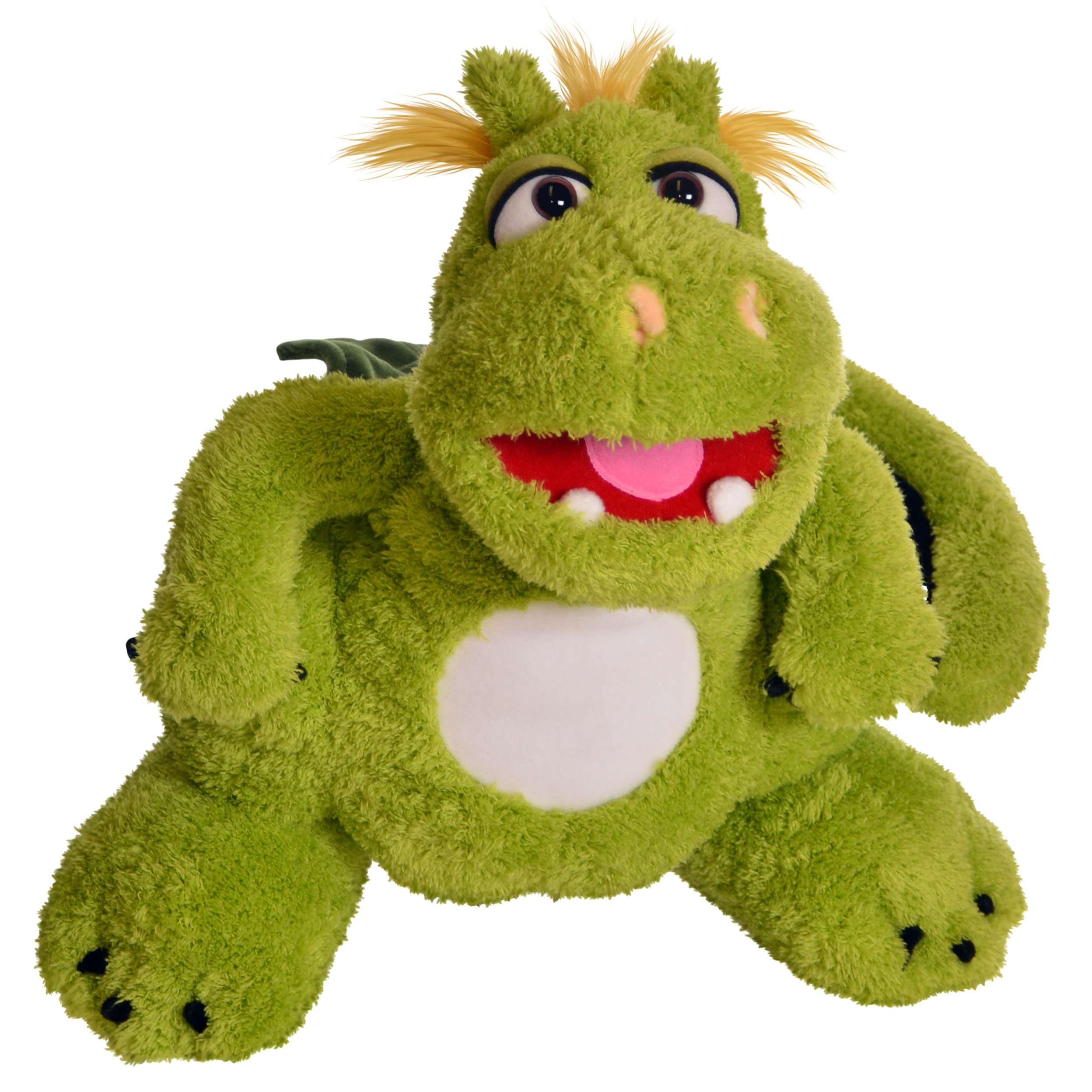 Living Puppets hand puppet Filippo the dragon with open mouth and little teeth