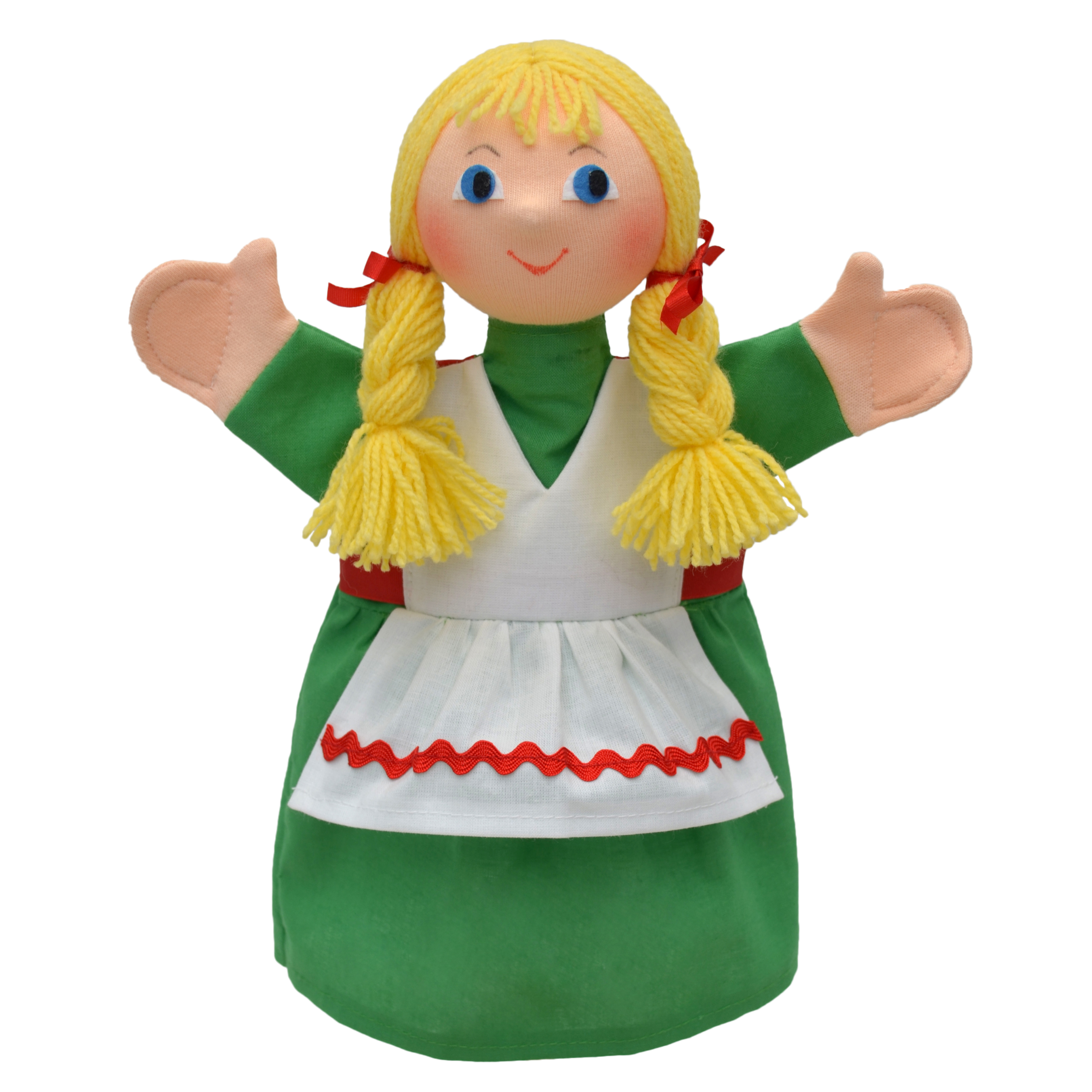 Kasperlepuppe Gretel blond Handpuppe - munabo