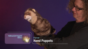 Folkmanis Handpuppe Frettchen Demo