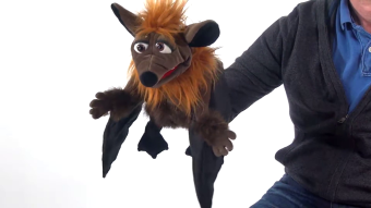 Living puppets hand puppet Gaston the bat Demo 2
