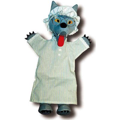 Punch and Judy Hand Puppet Wolf in Disguise (small) - munabo