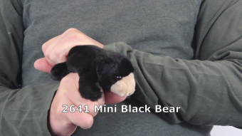 Folkmanis Fingerpuppe mini Schwarzbär Demo
