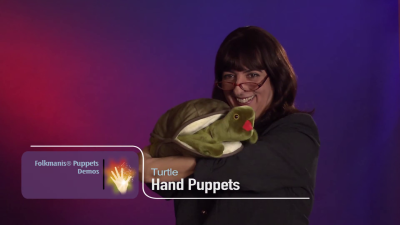 Folkmanis Handpuppe große Schildkröte Demo