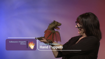 Folkmanis Handpuppe Drache mit Schwingen Demo