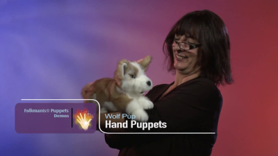 Folkmanis Handpuppe Wolfsjunges Demo