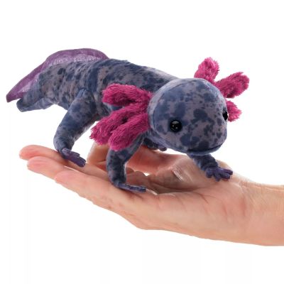 Folkmanis große Fingerpuppe mexikanischer Schwanzlurch, schwarz