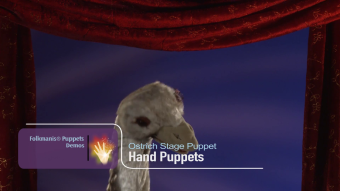 Folkmanis Handpuppe Strauß (Stage Puppet) Demo