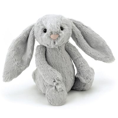 Jellycat Cuddly Toy Bunny - Bashful Silver Bunny Original (Plush Toy)